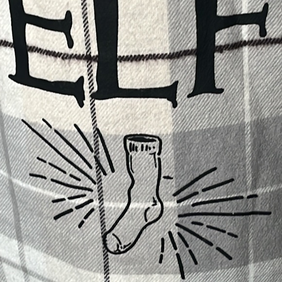 Rare Dobby Harry Potter flannel cakeworthy cream grey w/ brown pinstripe tartan - Picture 16 of 16